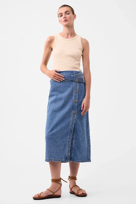 HUNTER DENIM SKIRT denim skirt stylish