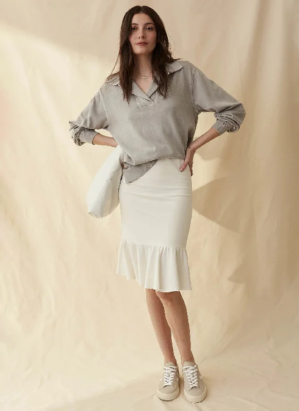 Irena Skirt leather skirt bold