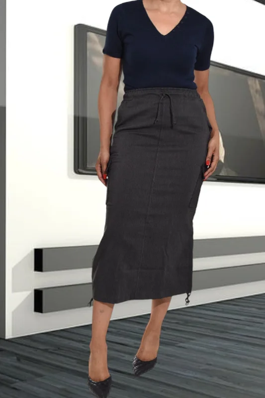 Ladies Grey Utility Skirt lace skirt feminine