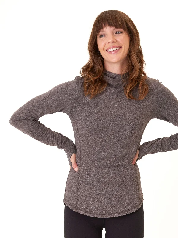 Linnaea Luxe Jersey Fitted Hoodie Hoodie with Rhinestones Sparkly Elegant