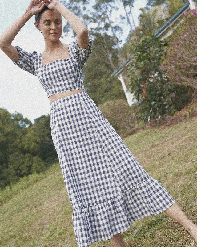 Mallee Gingham Skirt corduroy skirt durable