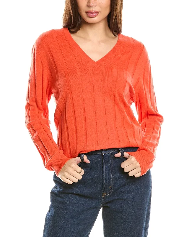 Malo Cashmere Wide Rib Wool & Cashmere-Blend Sweater Soft Cozy Warm