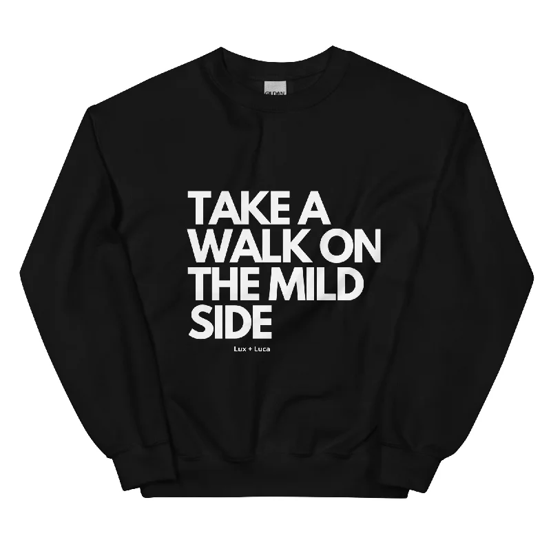 Mild Side Unisex Sweatshirt Hoodie with Contrast Stitching Detailed Premium