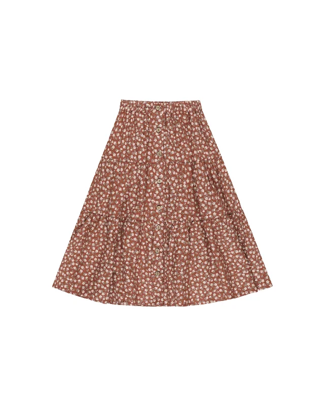 Rylee + Cru Joelle Skirt Rosette corduroy skirt durable