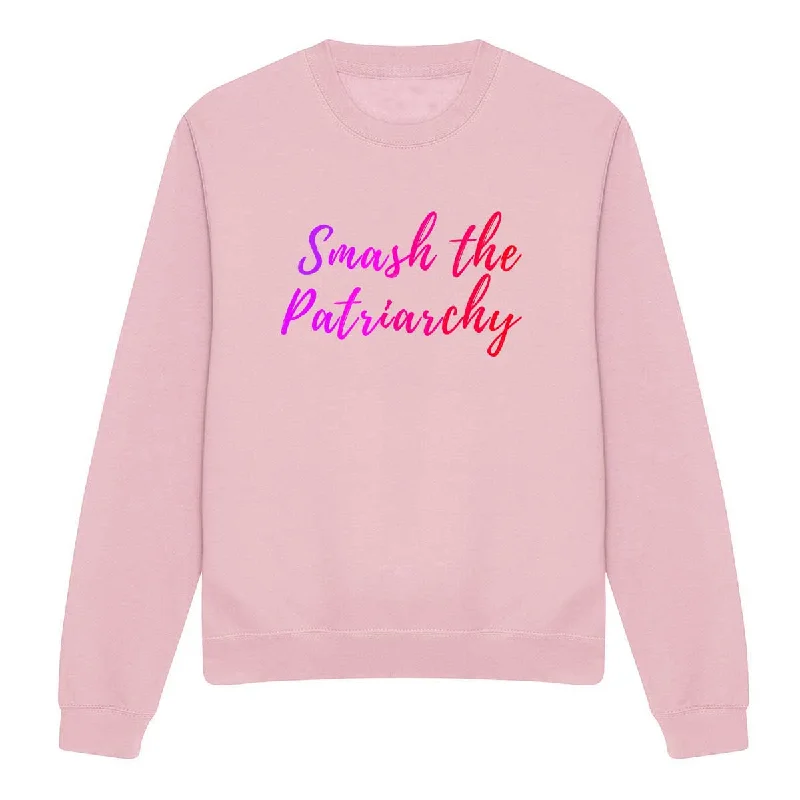 Smash The Patriarchy - Feminist Sweatshirt Hoodie with Ribbed Cuffs Snug Fit Comfort Smash The Patriarchy - Feminist Sweatshirt Hoodie with Ribbed Cuffs Snug Fit Comfort