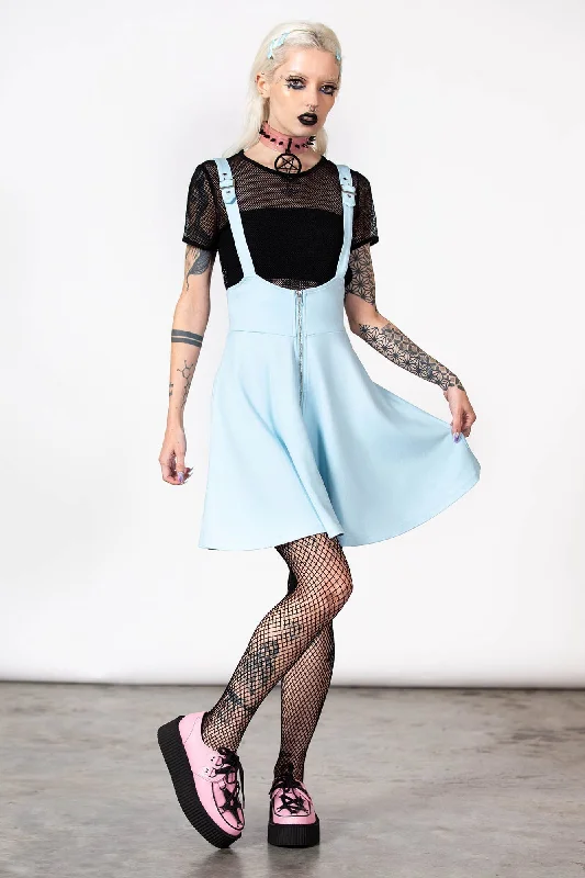 Suspend Me Statement Skirt [PASTEL BLUE] slim fit skirt