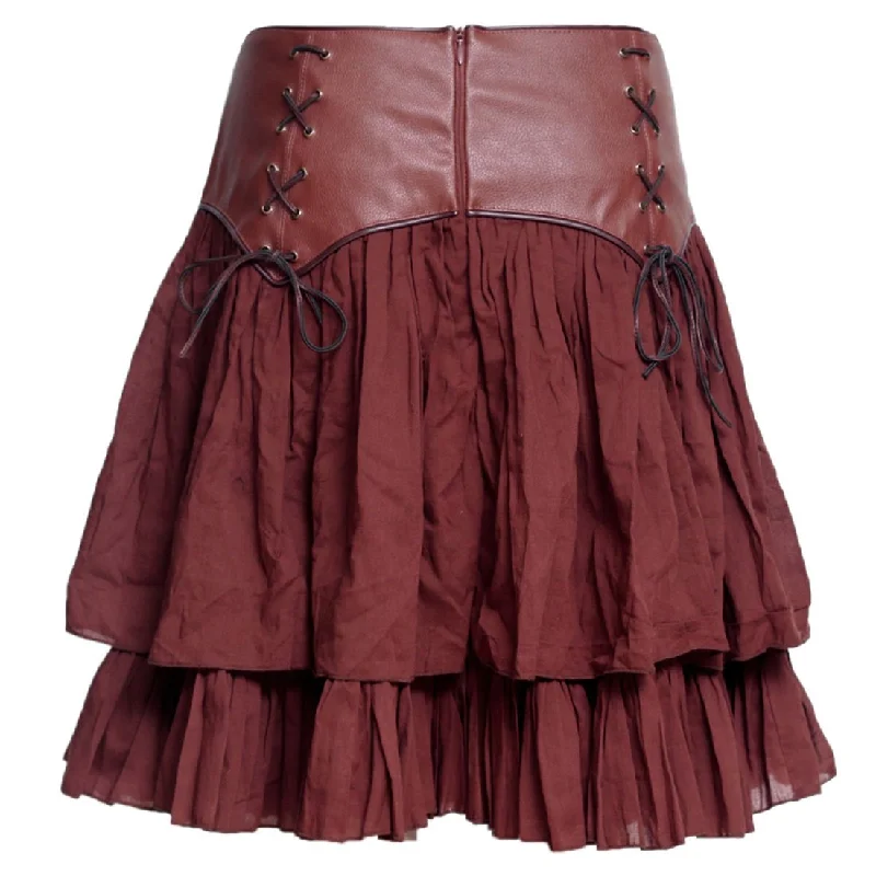 Taaveti Knee Length Skirt linen skirt relaxed
