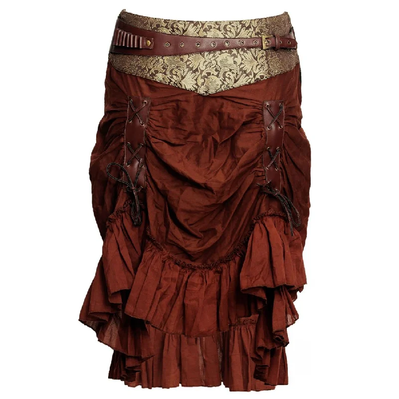 Tafadhdhal Knee Length Skirt wool skirt warm