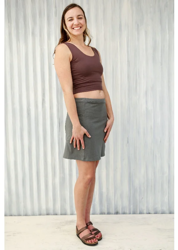 Thyme Maia Pocket Skirt wool skirt sturdy